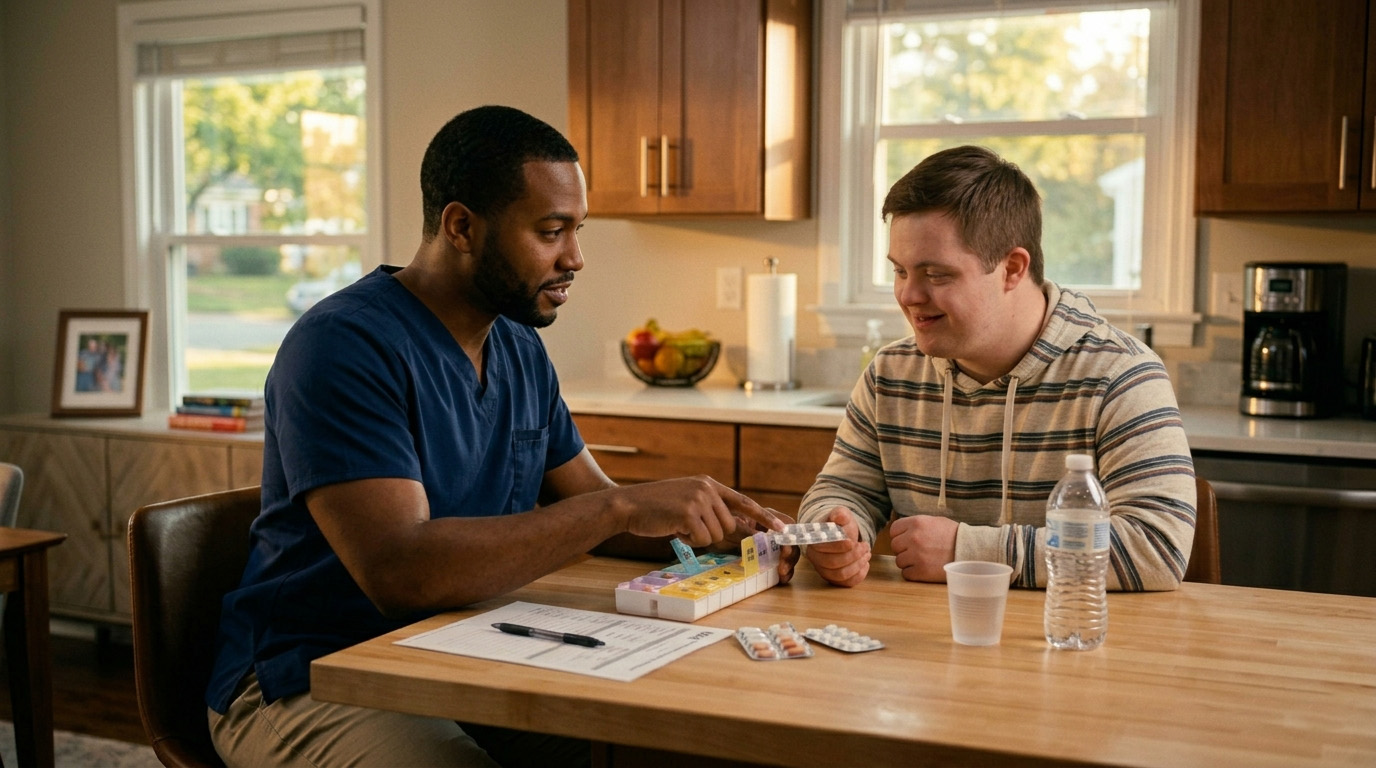 Medication administration and health monitoring in Fredericksburg VA supporting adults with epilepsy and disabilities in residential care