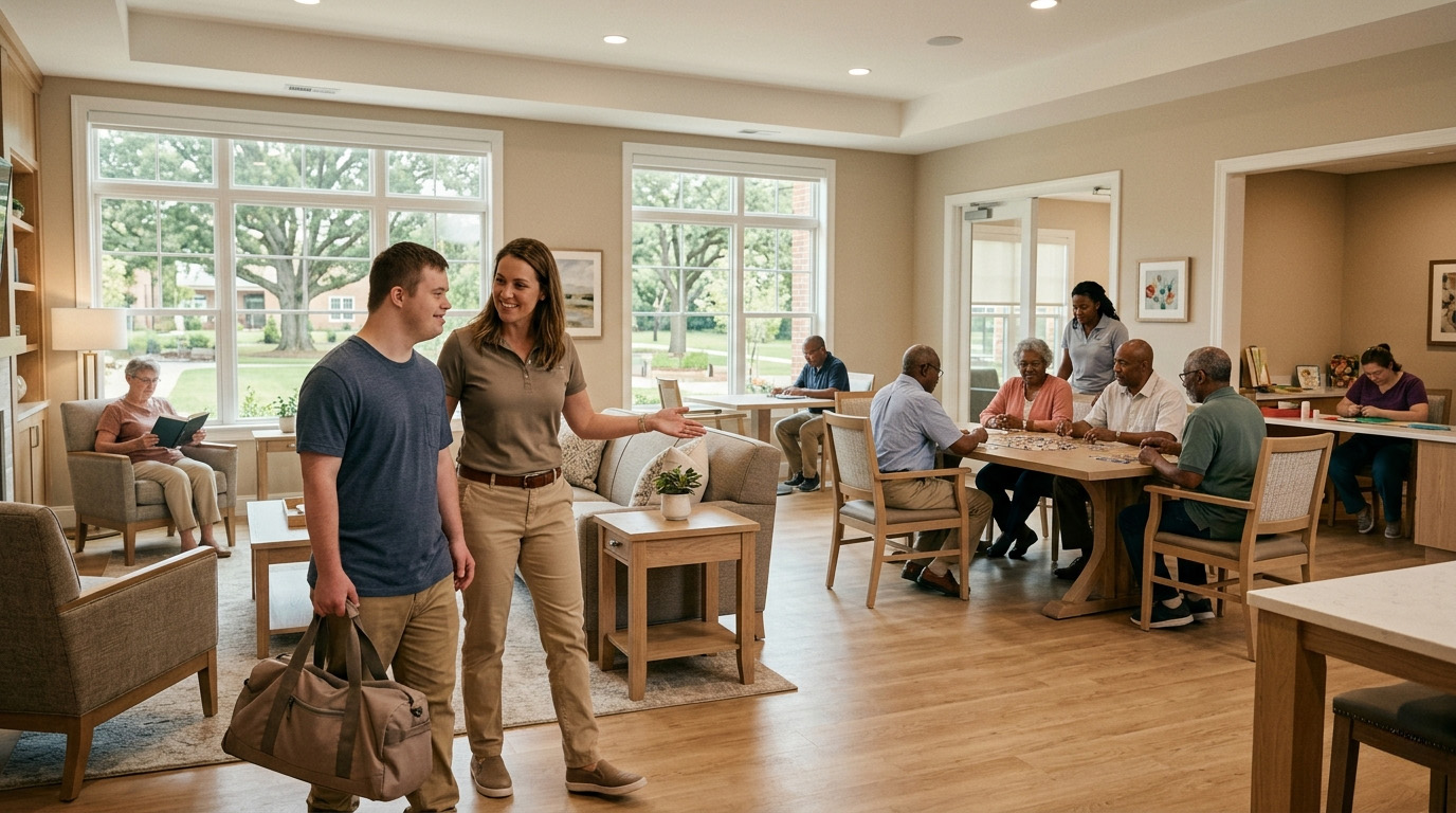 24/7 residential supervised care in Fredericksburg VA welcoming adults with developmental disabilities into a safe home-like environment